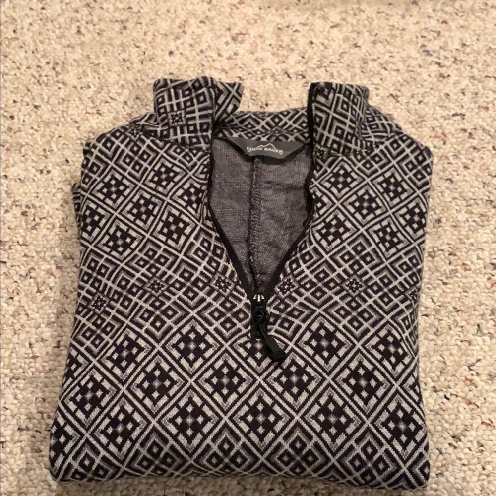 1/4 zip Long Sleeve Eddie Bauer top